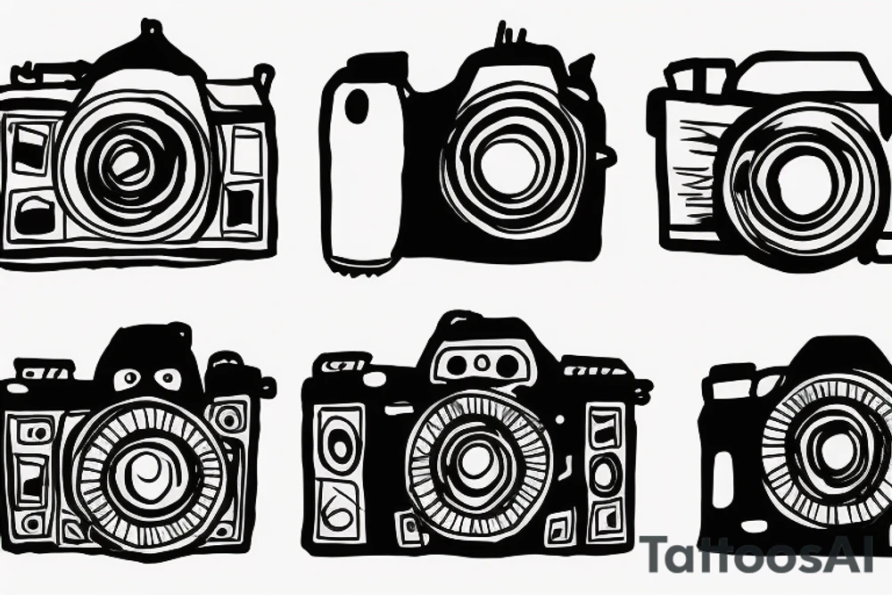 camera tattoo idea