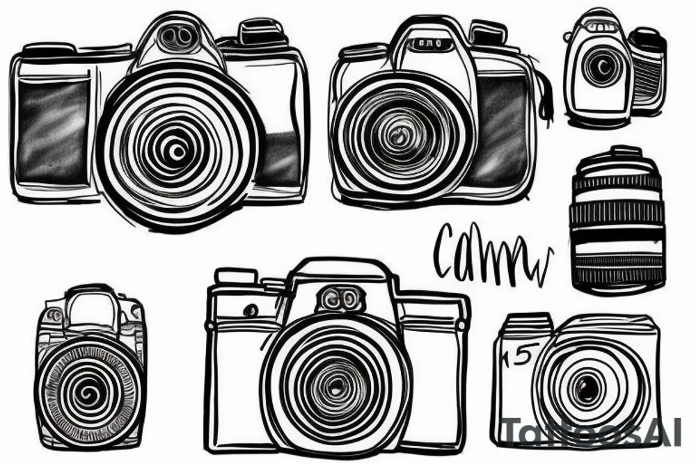 camera tattoo idea