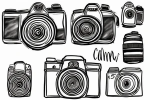 camera tattoo idea