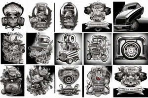 Car and truck tattoo idea