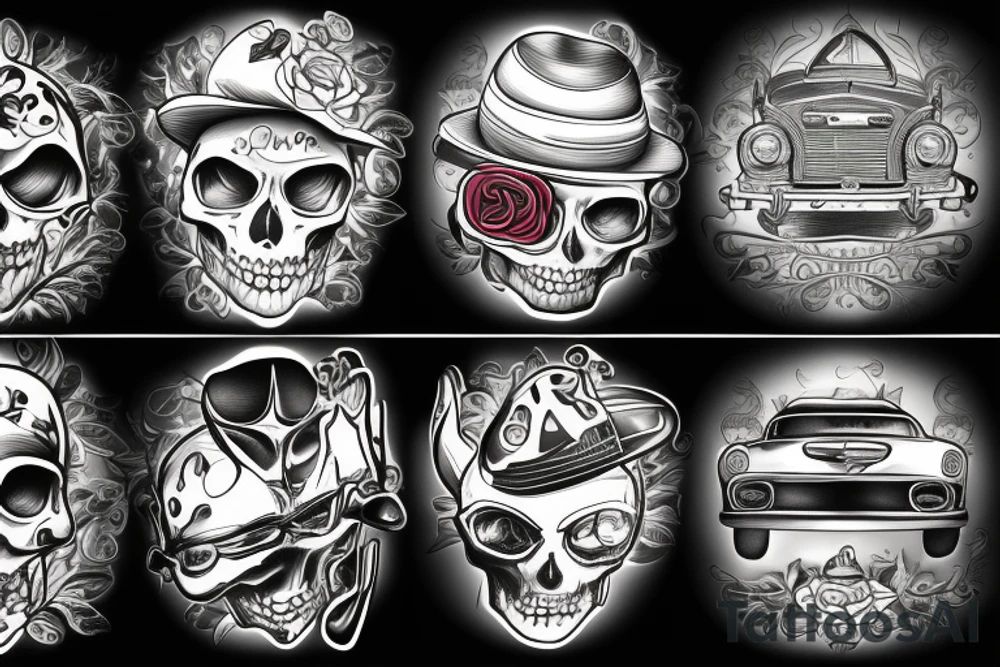 Car and truck tattoo idea