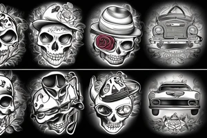 Car and truck tattoo idea