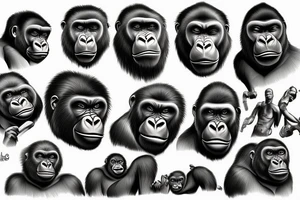 Gorilla tattoo idea