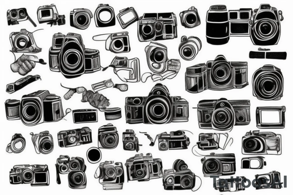 camera tattoo idea