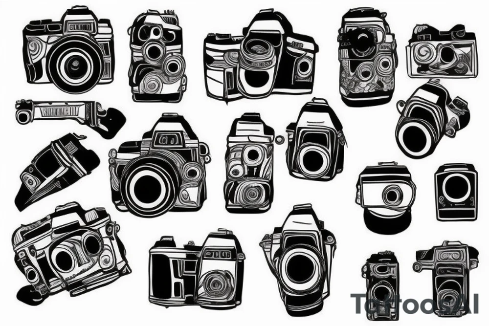 camera tattoo idea