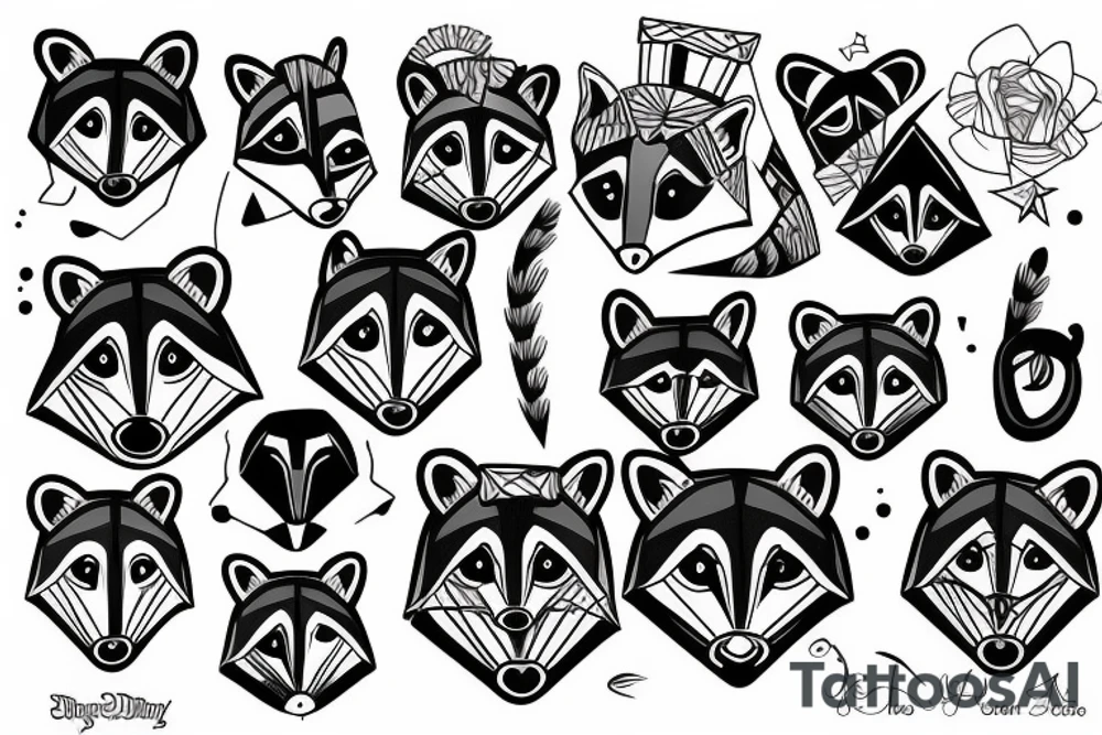 Raccoon tattoo idea