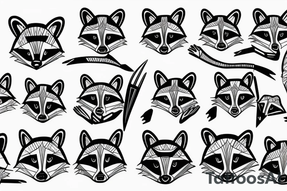 Raccoon tattoo idea