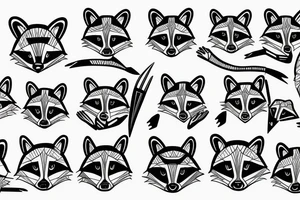 Raccoon tattoo idea