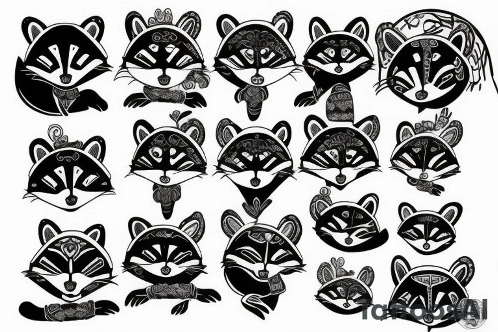 Raccoon tattoo idea