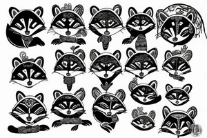 Raccoon tattoo idea