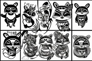 Raccoon tattoo idea