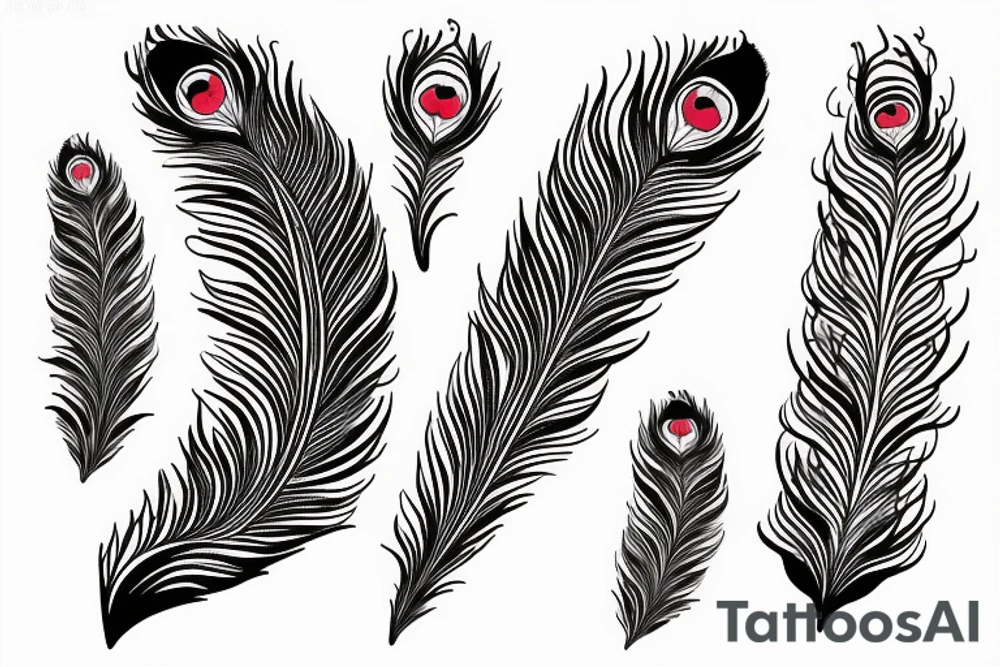 peacock feather મોહન WITH tattoo idea