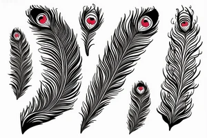 peacock feather મોહન WITH tattoo idea