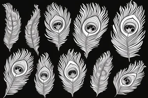 peacock feather મોહન WITH tattoo idea