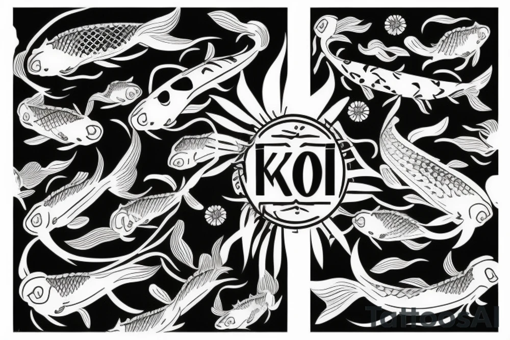 koi fish tattoo idea