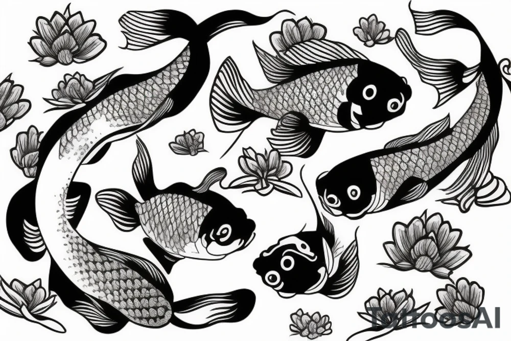 koi fish tattoo idea