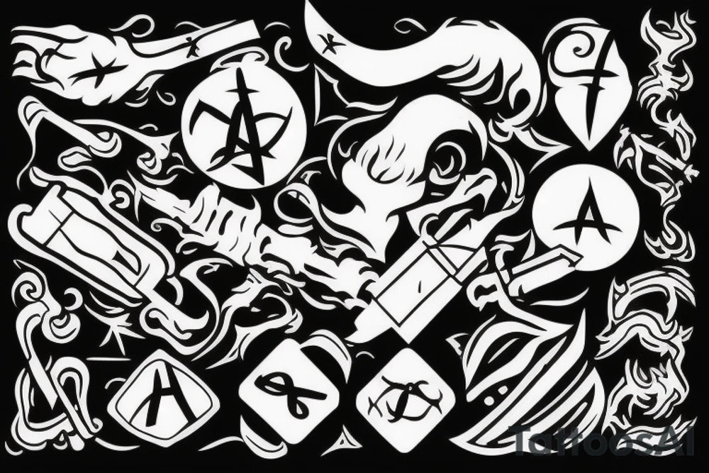 Amsterdam weapon symbol tattoo idea