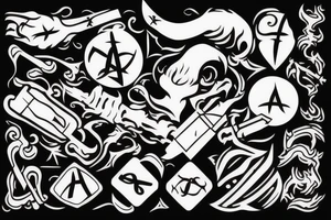 Amsterdam weapon symbol tattoo idea
