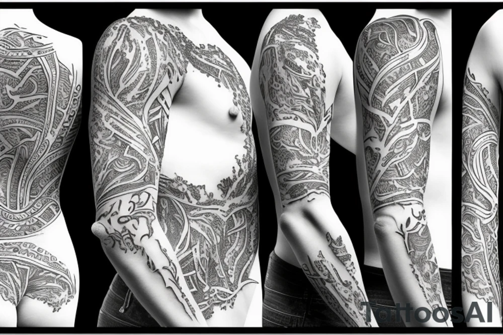 white ink, spine and ribs tatooed on the back in the real size tattoo idea