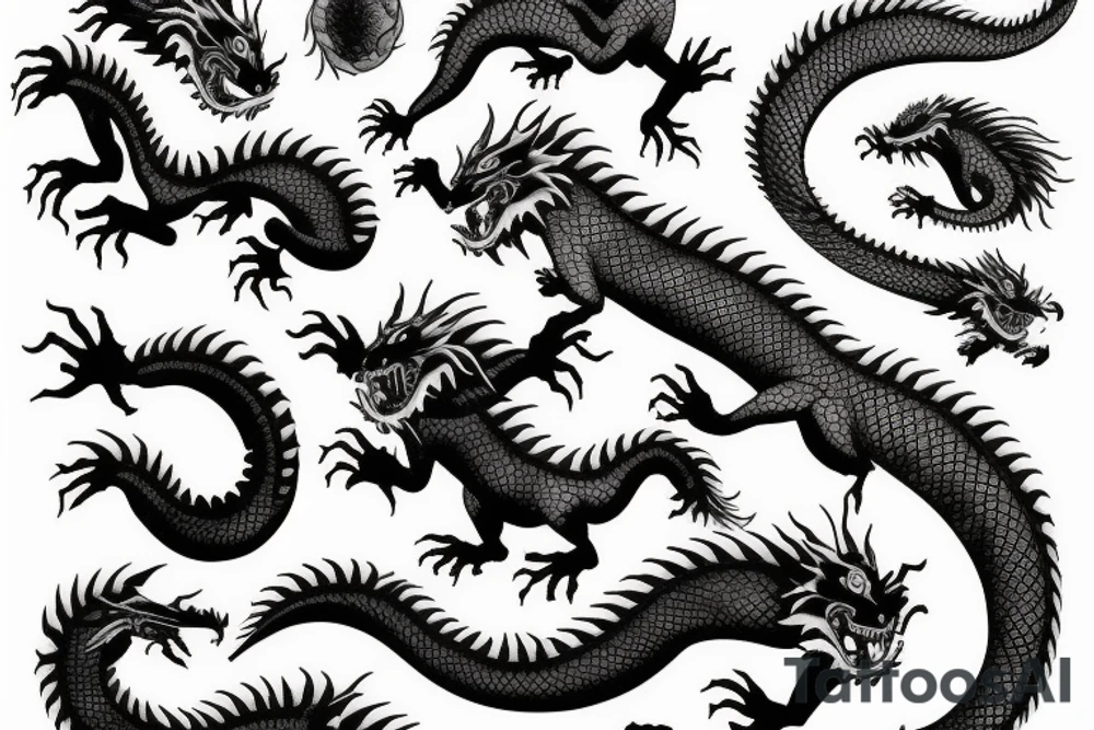 Japan dragon tattoo idea