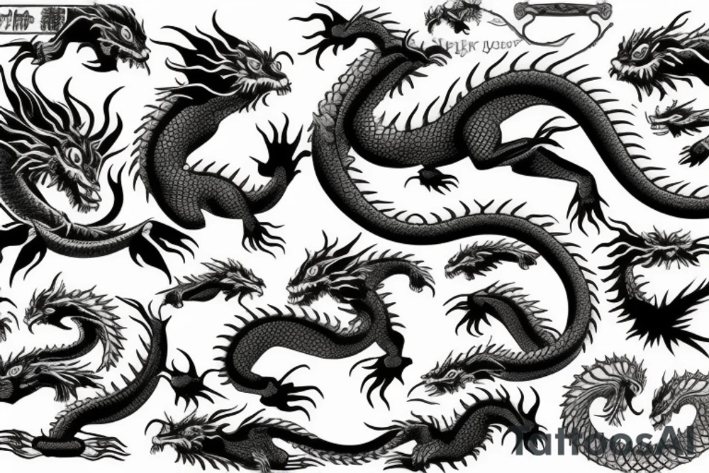 Japan dragon tattoo idea