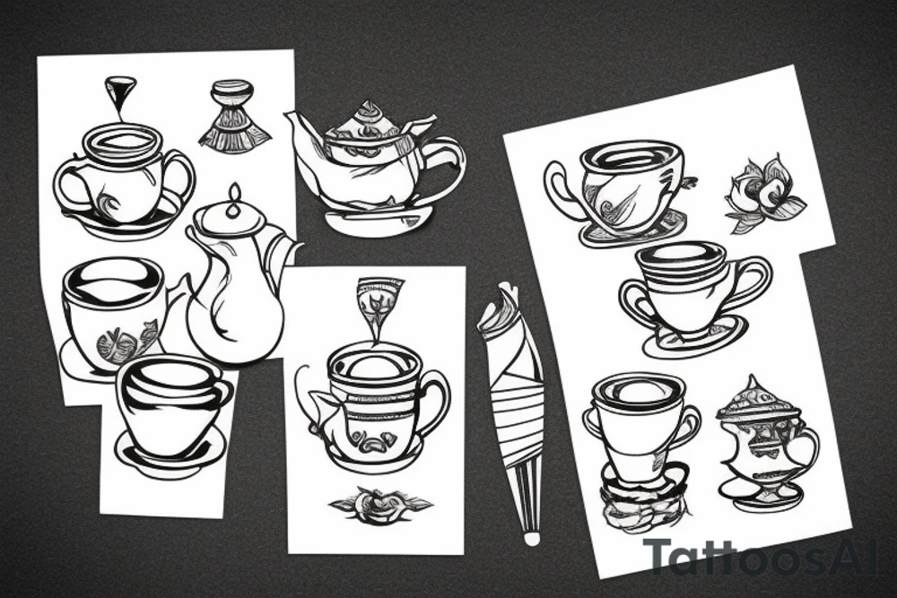 cup of tea tattoo idea