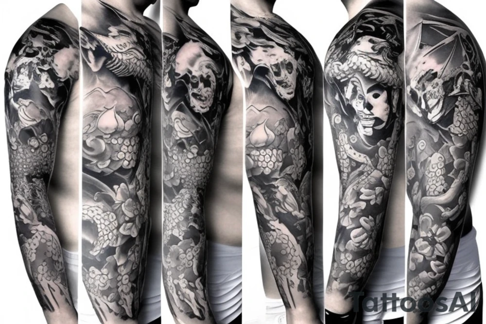 Fix human man with 9 tails tattoo idea
