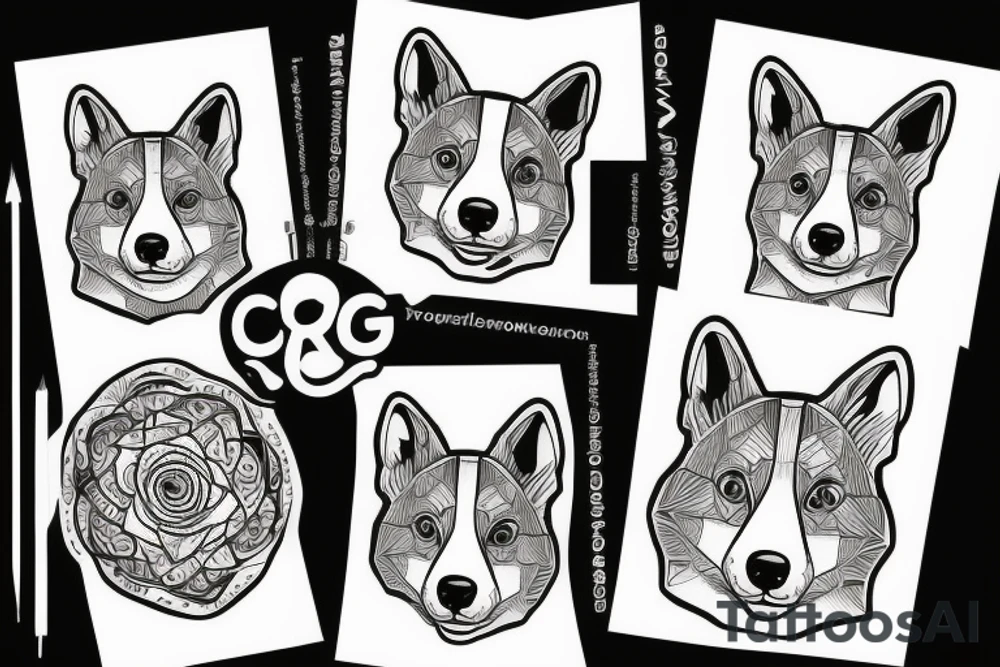 Corgi tattoo idea
