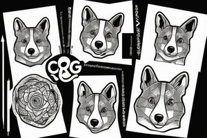Corgi tattoo idea
