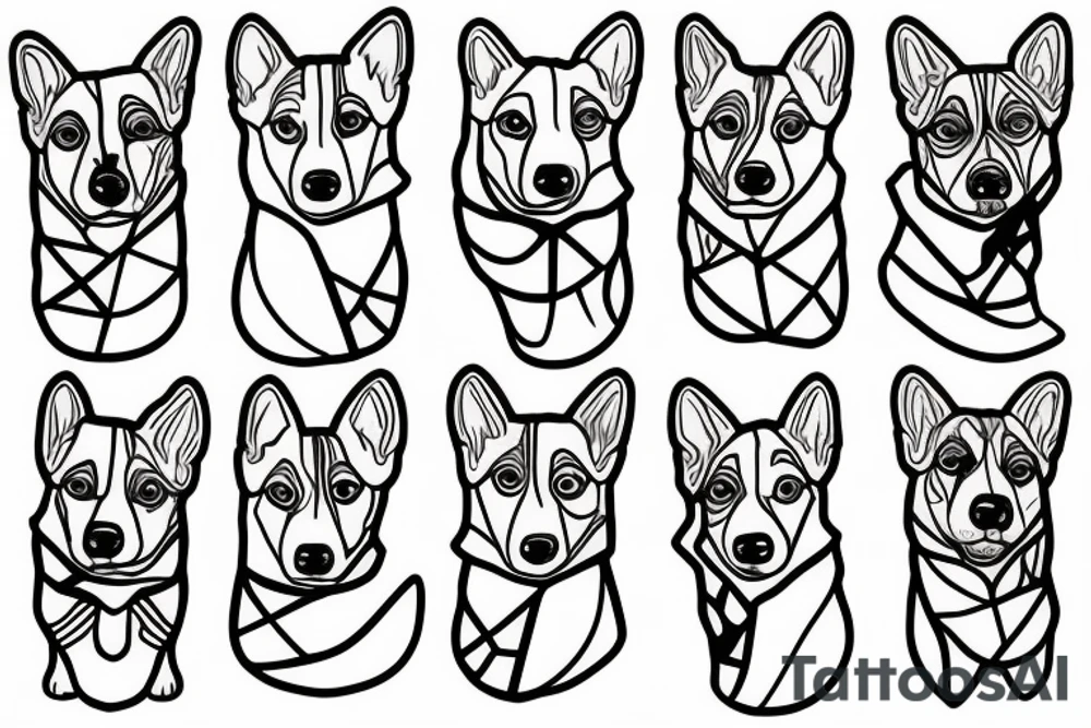 Corgi tattoo idea