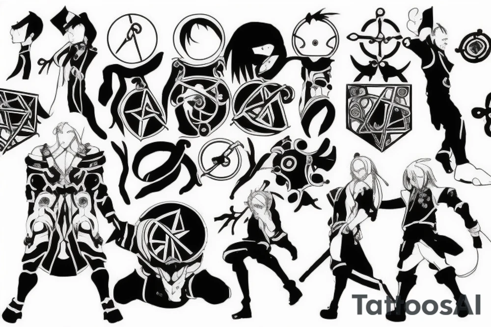 Full metal alchemist sign tattoo idea