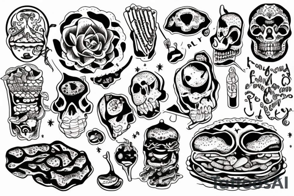 gluttony tattoo idea