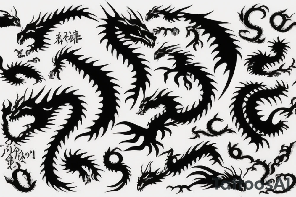 Dragon tattoo idea