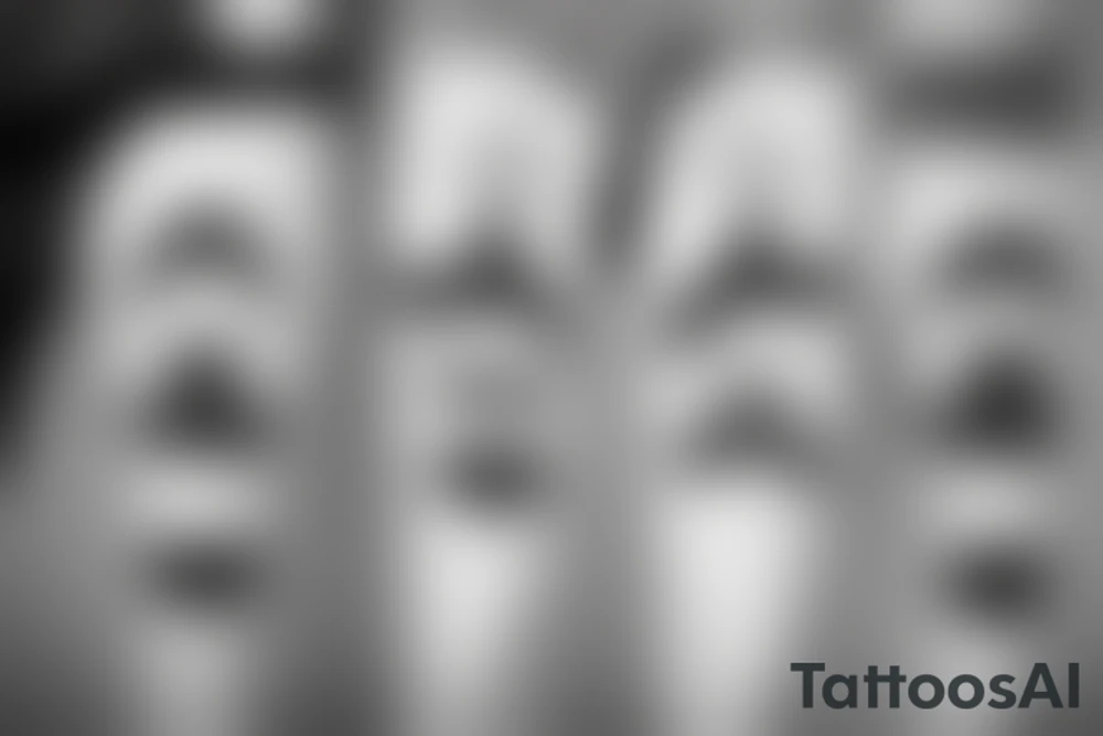A woman pulls out her mustache tattoo idea