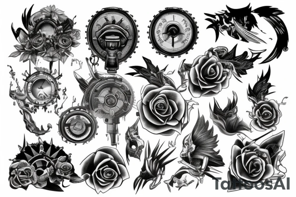 Insane engine tattoo idea