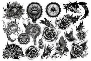 Insane engine tattoo idea