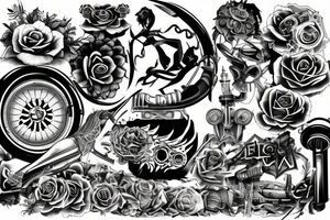 Insane engine tattoo idea