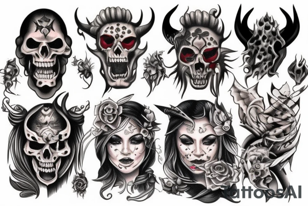 Demon tattoo idea