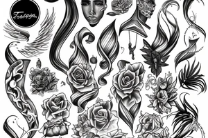 Contour tattoo on the theme "Give light to other people's souls tattoo idea