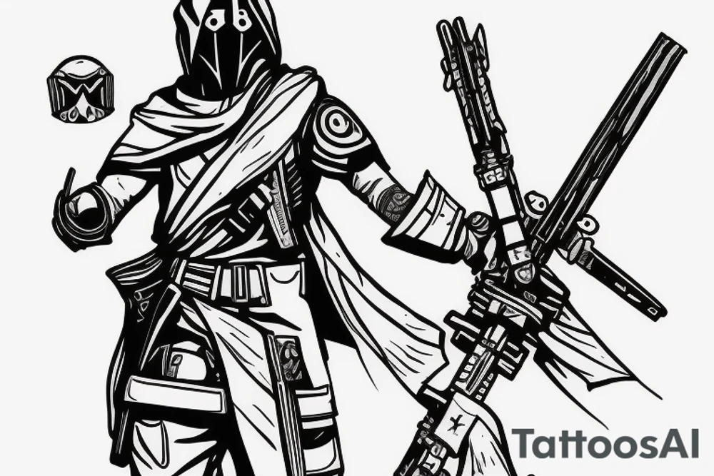 Cayde-6 from destiny tattoo idea