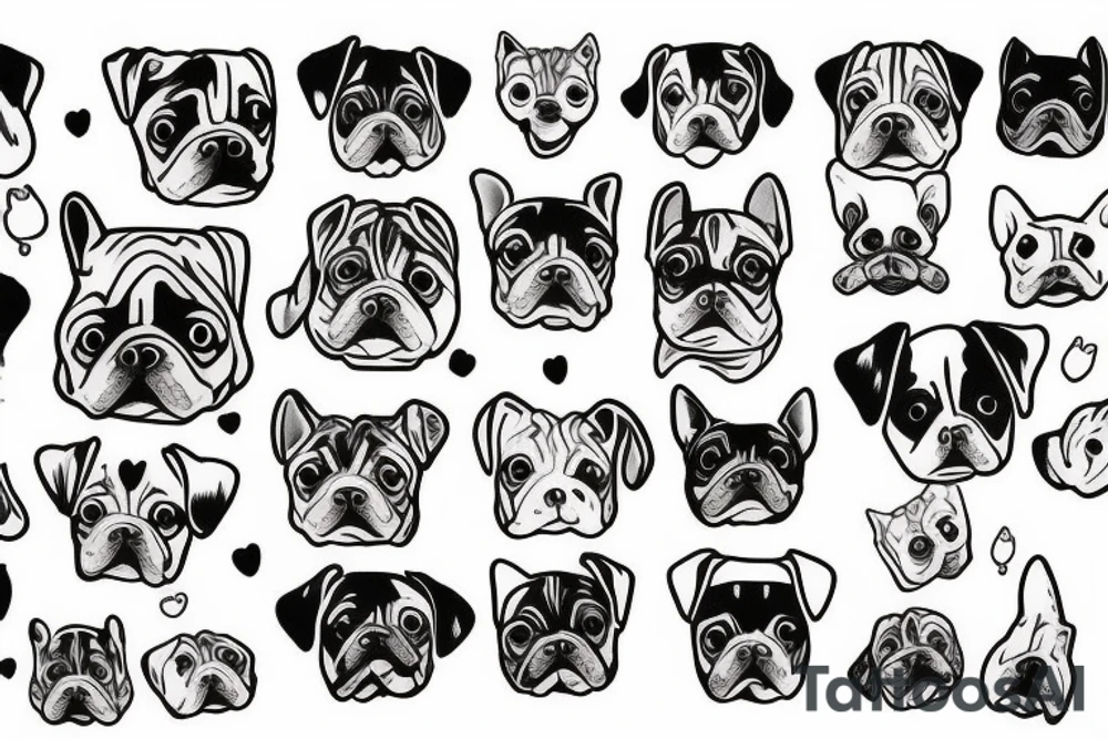 Cute dog tattoo idea