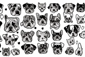 Cute dog tattoo idea