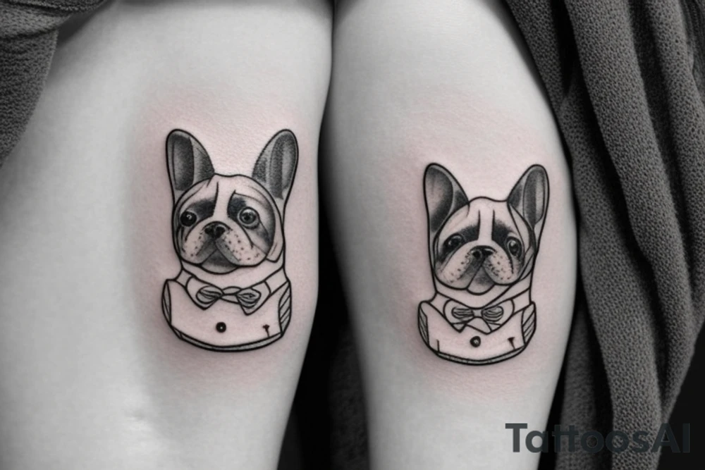 Cute dog tattoo idea