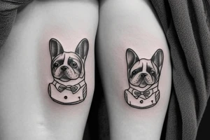 Cute dog tattoo idea
