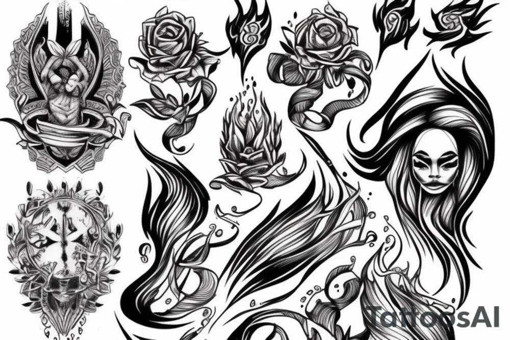 The eternity flame of mercy tattoo idea