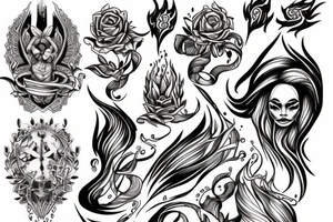 The eternity flame of mercy tattoo idea