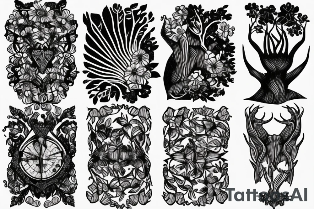 Forest tattoo idea