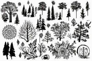 Forest, setting tattoo idea
