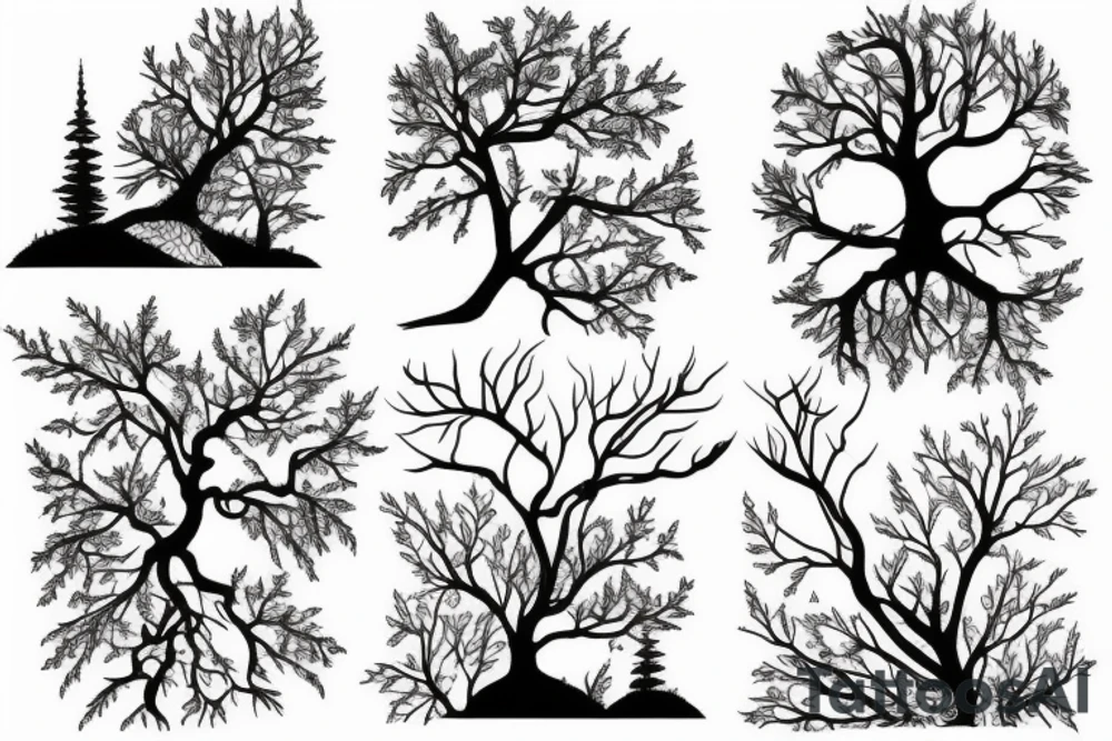 Forest, setting tattoo idea