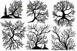 Forest, setting tattoo idea